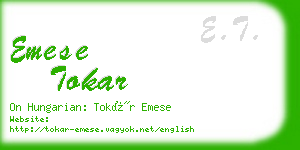 emese tokar business card
